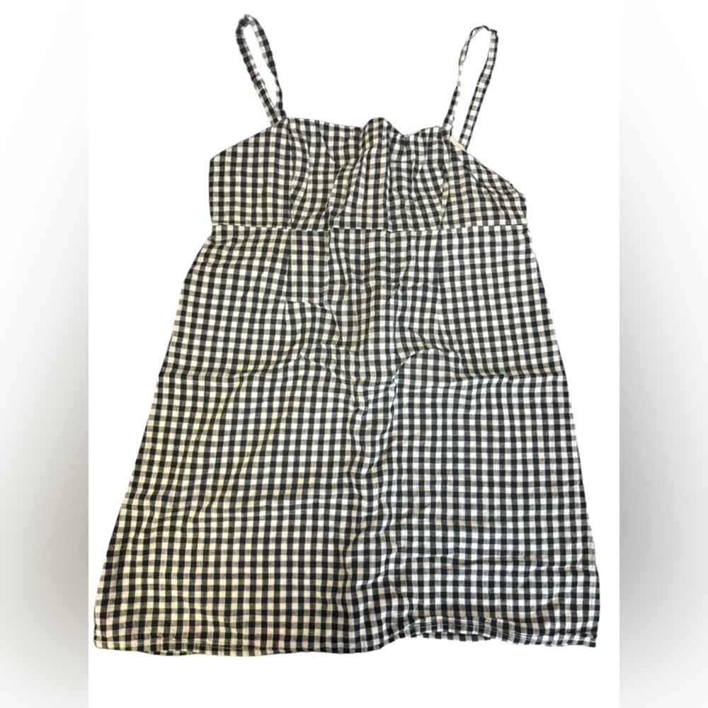 Black and White Gingham Dress